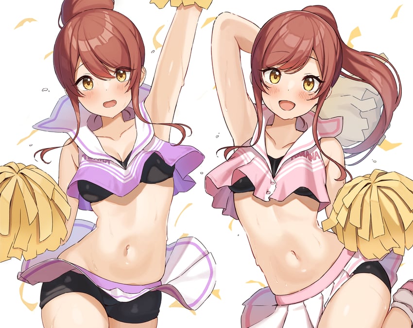 osaki amana and osaki tenka (idolmaster and 1 more) drawn by wanimaru