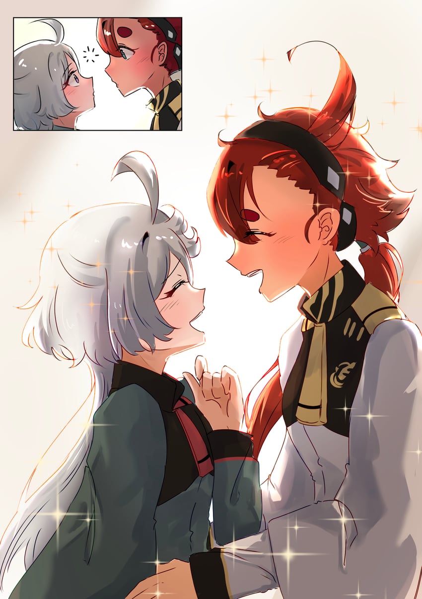 suletta mercury and miorine rembran (gundam and 1 more) drawn by otaku_pocky