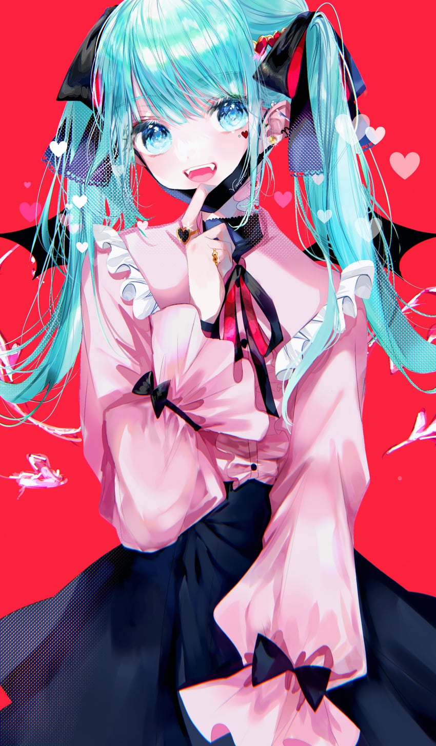 hatsune miku (vocaloid and 1 more) drawn by banbiiiino0303