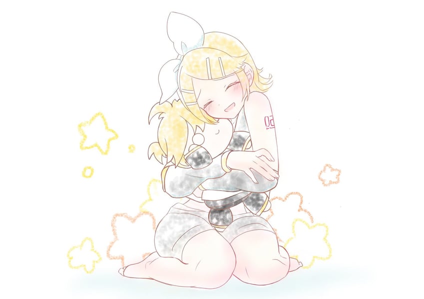 kagamine rin and kagamine len (vocaloid) drawn by konoha_mine