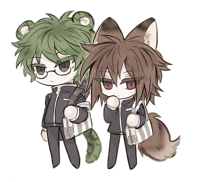isoi haruki and otowa rui (saibou shinkyoku) drawn by literaltraitor