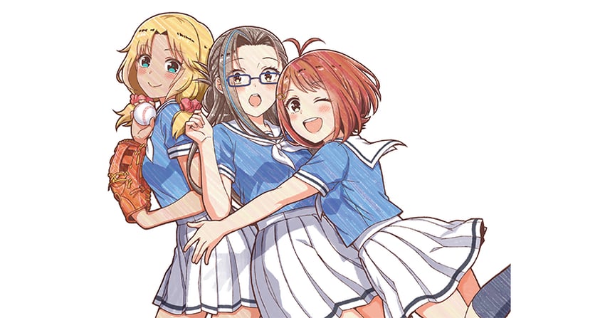 suzumura asuha, saihara riho, and ogawa mimai (cinderella series and 1 more) drawn by hanako_(akatsuki)