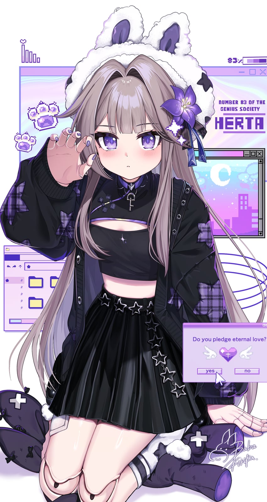herta (honkai and 1 more) drawn by baba_kirika