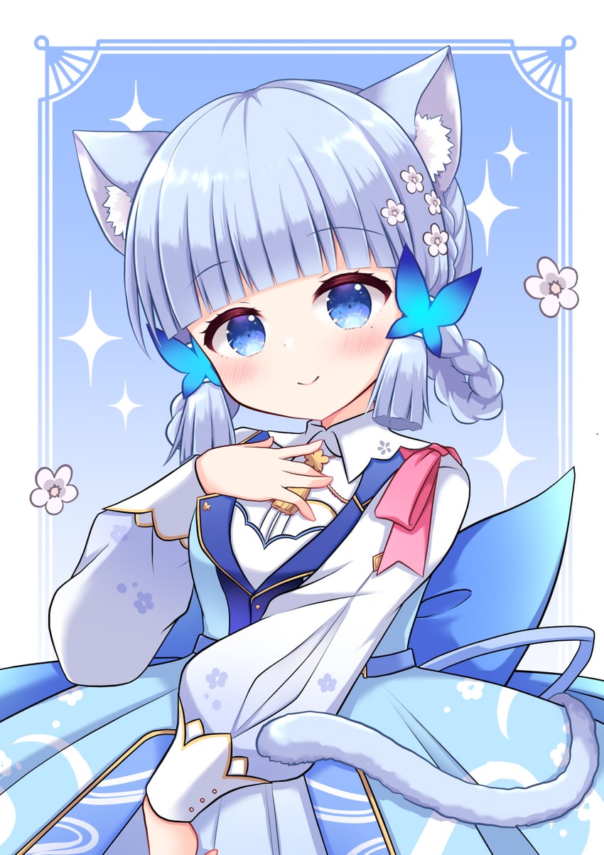kamisato ayaka (genshin impact and 1 more) drawn by kashiwadokoro