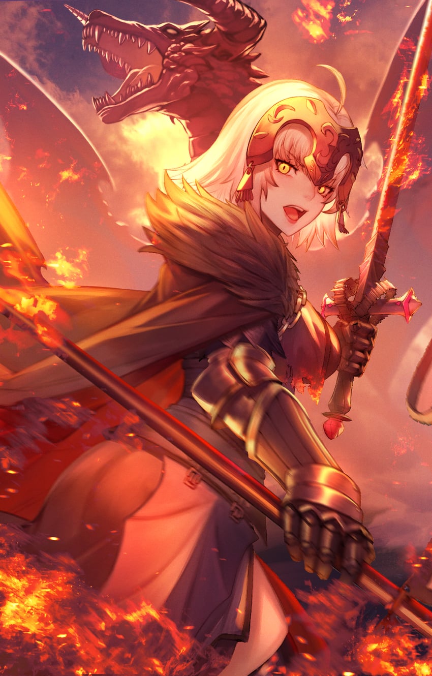 jeanne d'arc alter (fate and 1 more) drawn by relayrl