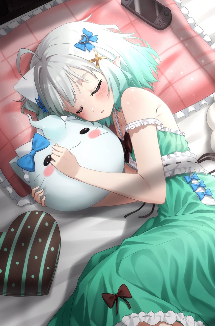mint fantome and wisps (indie virtual youtuber) drawn by ghostenjoyerguy7007