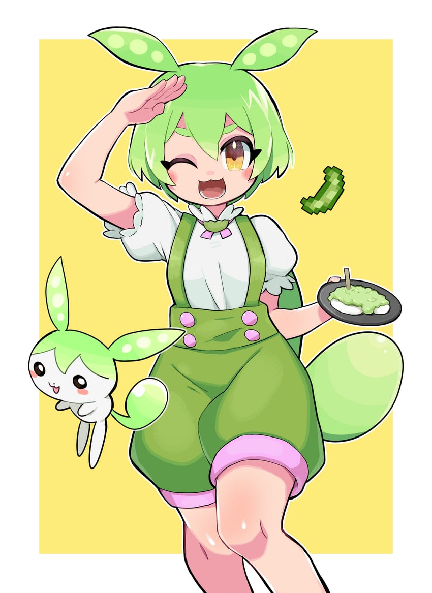 zundamon (voiceroid and 2 more) drawn by ja_(zunda6)