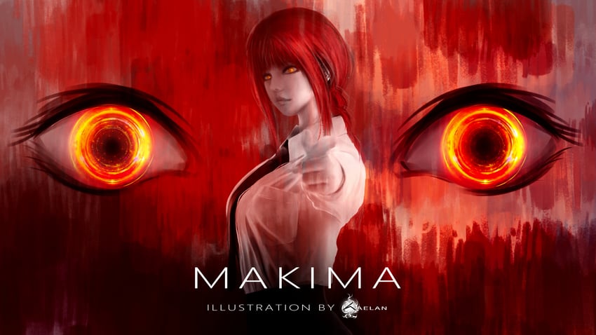 makima (chainsaw man) drawn by kartikeya_raut