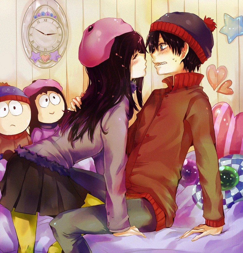 stan marsh and wendy testaburger (south park) drawn by yyy246
