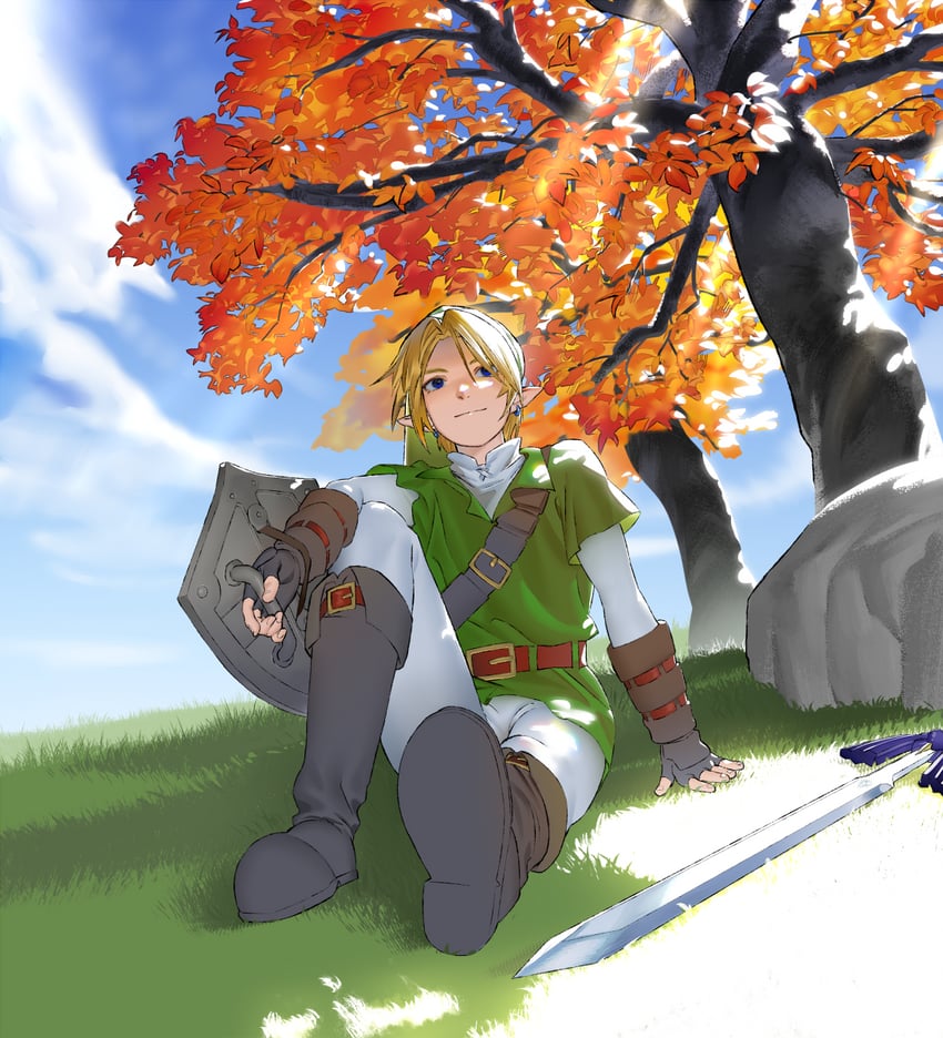 link (the legend of zelda and 1 more) drawn by mi8pq