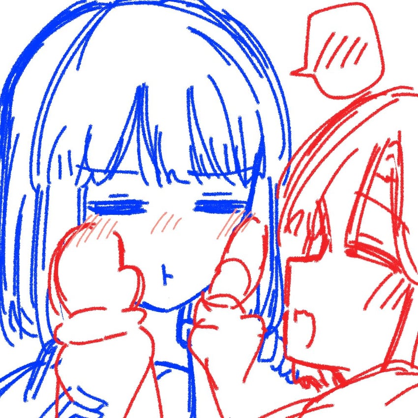 momose ginko and anyoji hime (love live! and 1 more) drawn by momiji_(moj_0404)