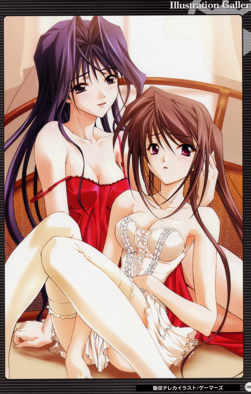 hina asuka and amamiya mizuho (memories off and 1 more) drawn by koshimizu_takayuki
