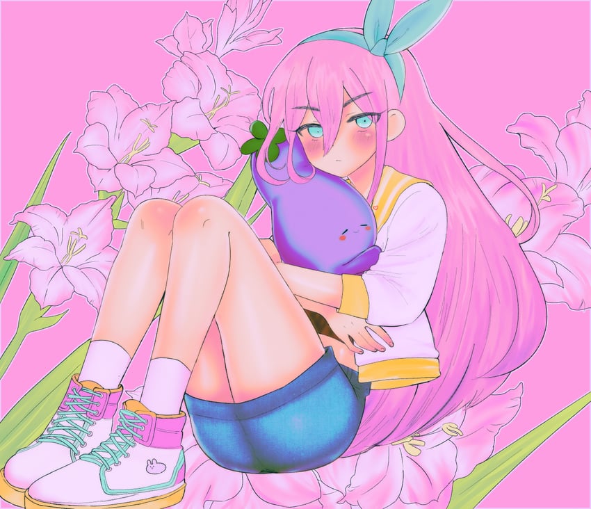 aubrey, mr. plantegg, and forest bunny (omori) drawn by pokoponpen