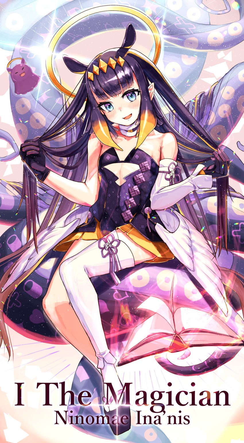 ninomae ina'nis, takodachi, and ao-chan (hololive and 1 more) drawn by haruhina_purple
