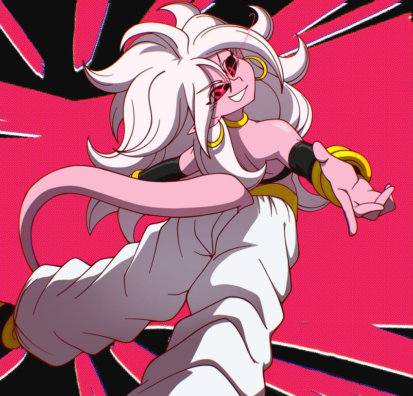 android 21 and majin android 21 (dragon ball and 1 more) drawn by qtip_xd