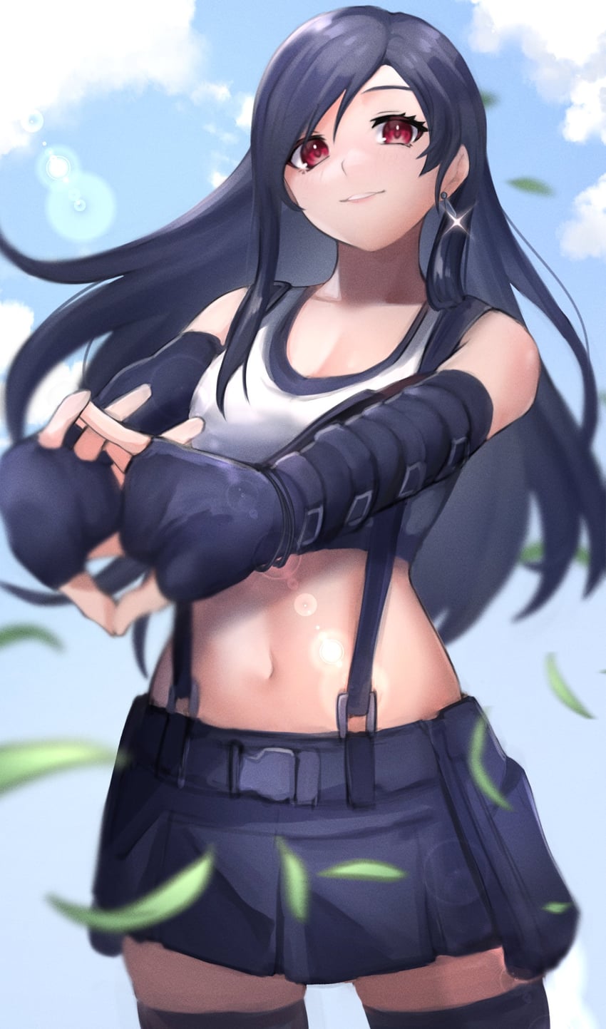 tifa lockhart (final fantasy and 2 more) drawn by kirima_(user_danf8787)