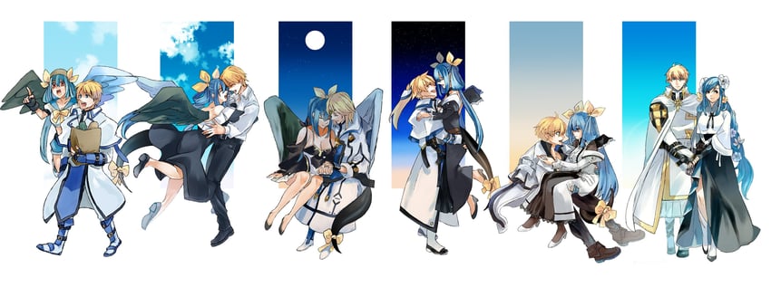dizzy, ky kiske, and queen dizzy (guilty gear and 5 more) drawn by nishimoto