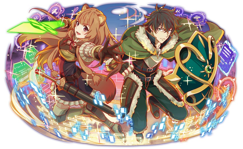raphtalia and iwatani naofumi (tate no yuusha no nariagari and 1 more)