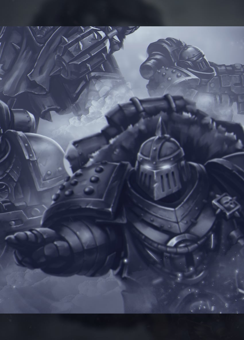 adeptus astartes and horus lupercal (warhammer 40k) drawn by grohgrog