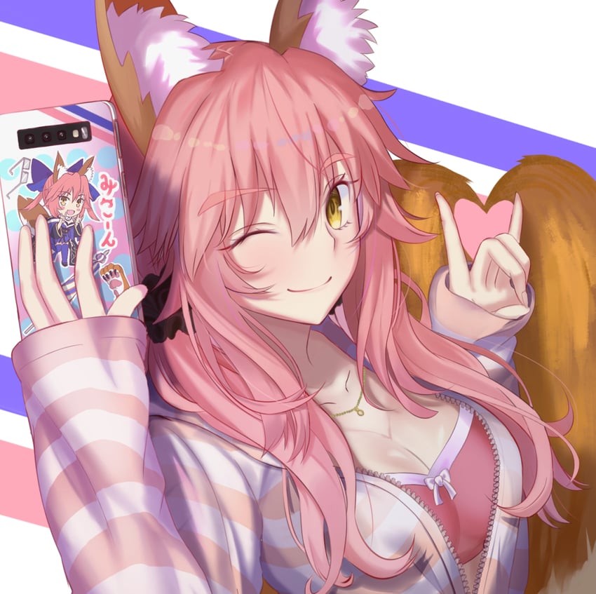 tamamo and tamamo no mae (fate and 3 more) drawn by neko_daruma