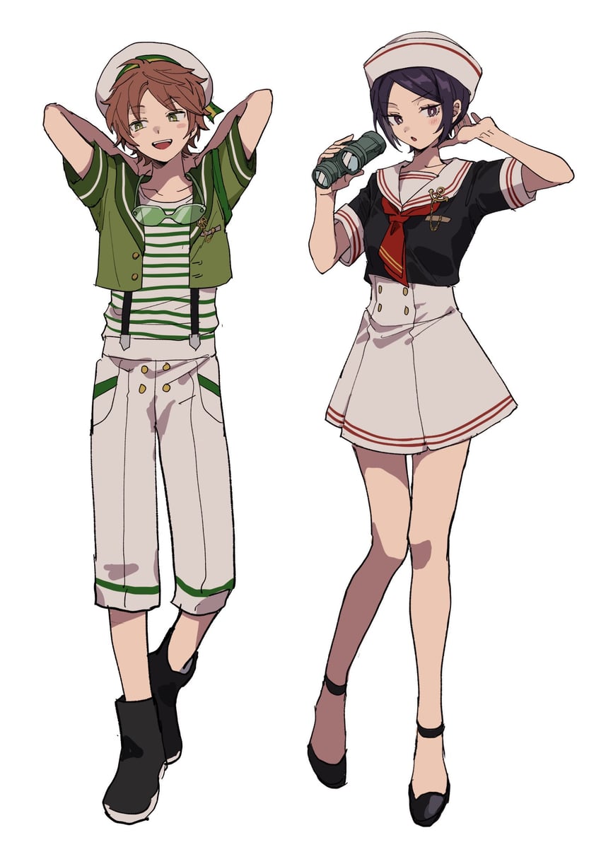 kitora ai and midorikawa shun (world trigger) drawn by aoi_(yooo009)