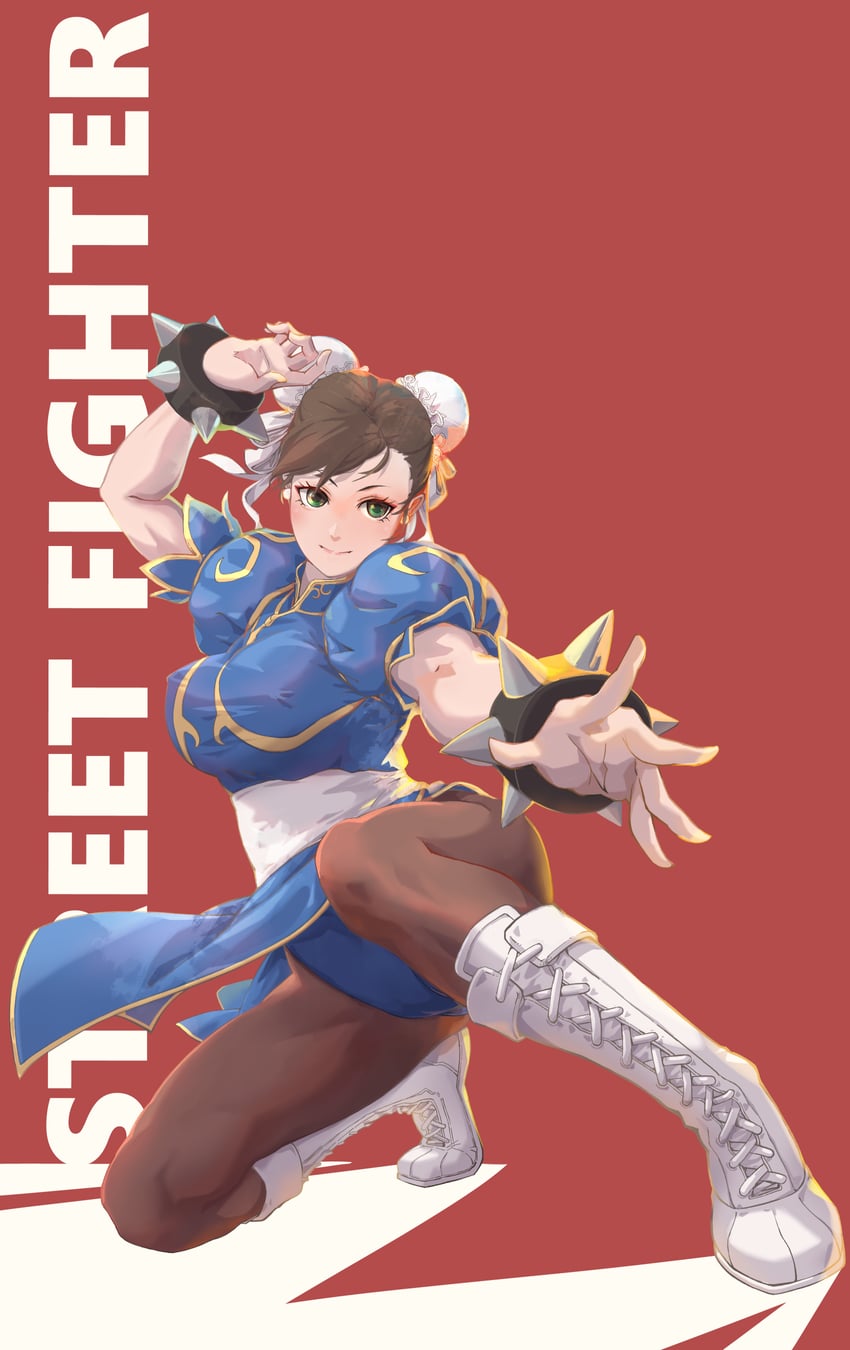 chun-li (street fighter and 1 more) drawn by sazaki_huangdalun