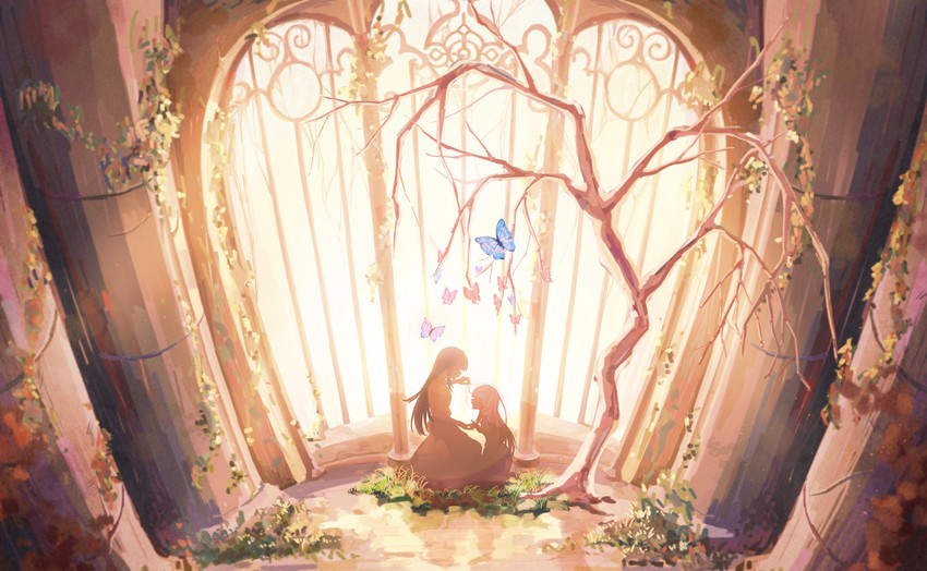 tamaki iroha and nanami yachiyo (mahou shoujo madoka magica and 1 more) drawn by himmel_(keine_haare)
