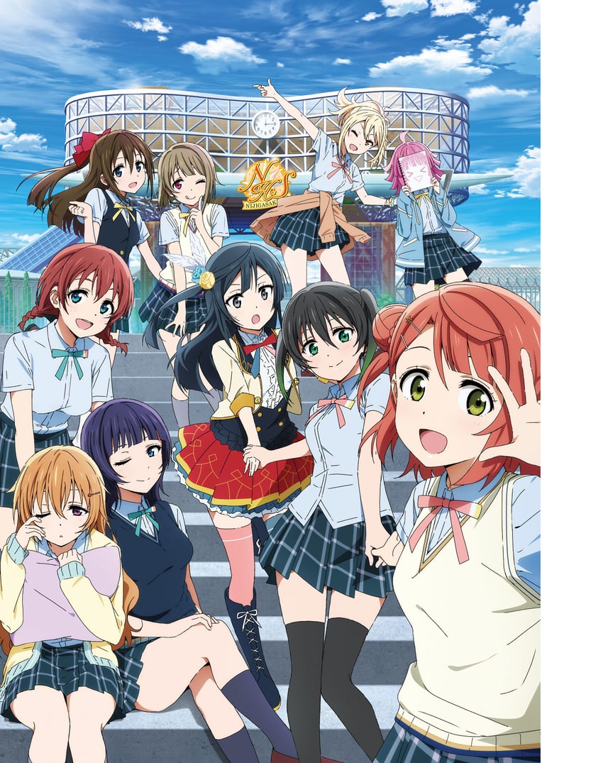 yuki setsuna, uehara ayumu, takasaki yu, osaka shizuku, tennoji rina, and 5 more (love live! and 1 more) drawn by yokota_takumi
