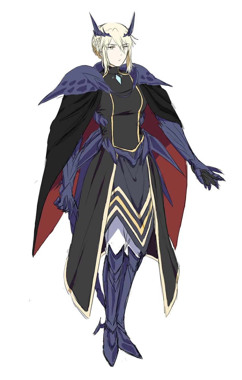 artoria pendragon (fate and 1 more) drawn by arumimangotroid