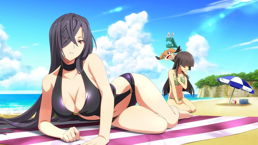 juujou hiyori, origami yukari, and nene (toji no miko and 1 more)