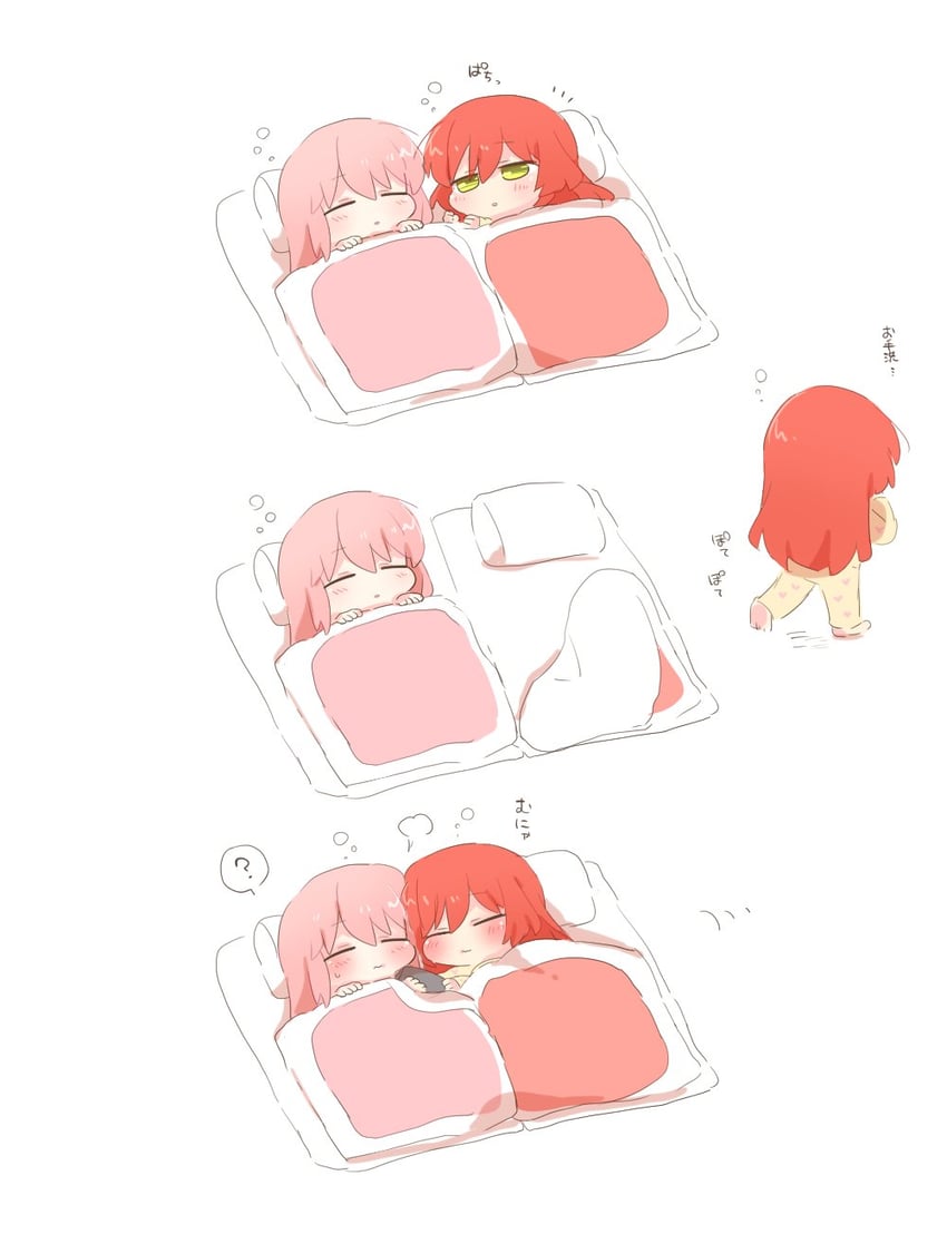 gotoh hitori and kita ikuyo (bocchi the rock!) drawn by rebecca_(keinelove)