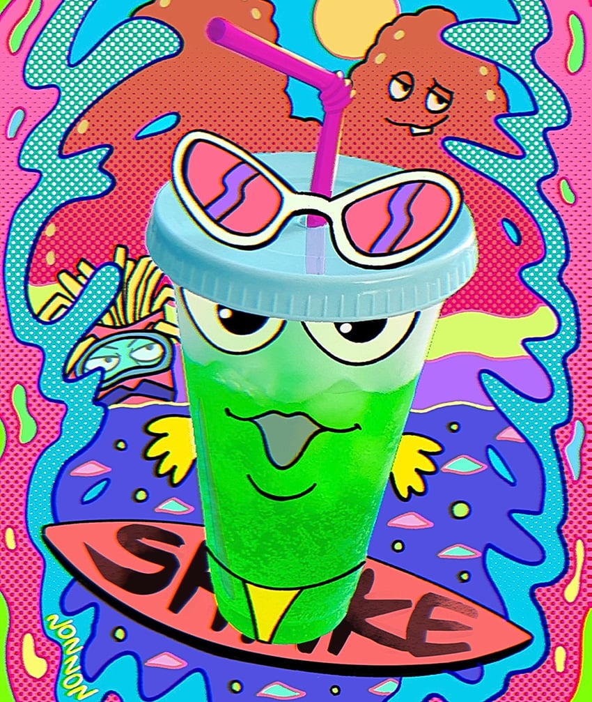 master shake, meatwad, and frylock (aqua teen hunger force) drawn by nonnon_(0nonnon0)