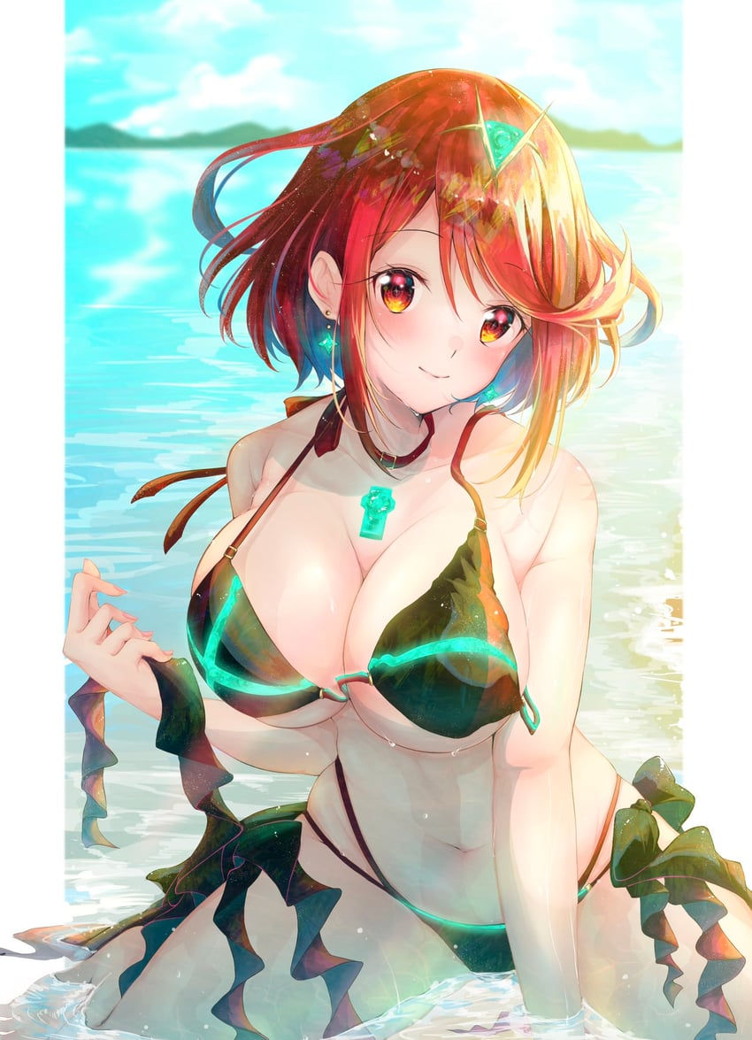 pyra (xenoblade chronicles and 1 more) drawn by nemu_(ut_kakinotane)