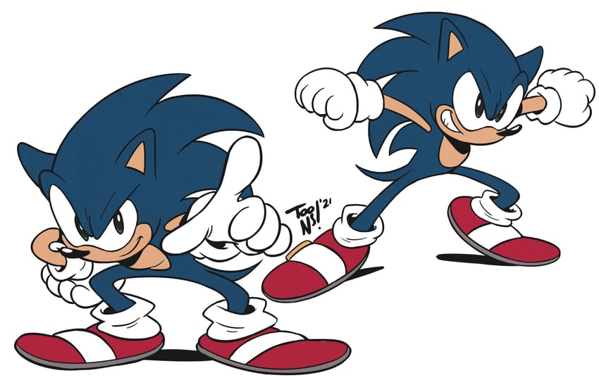 sonic the hedgehog (sonic and 1 more) drawn by datoonie