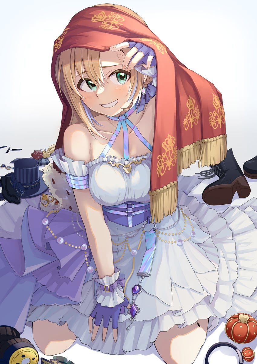 tada riina (idolmaster and 2 more) drawn by tomasen
