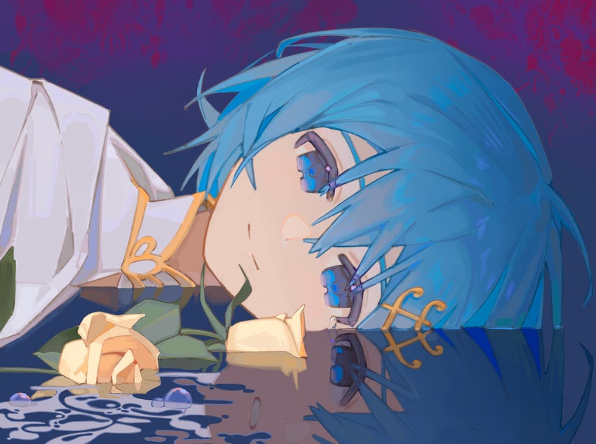 miki sayaka (mahou shoujo madoka magica) drawn by lao_yali