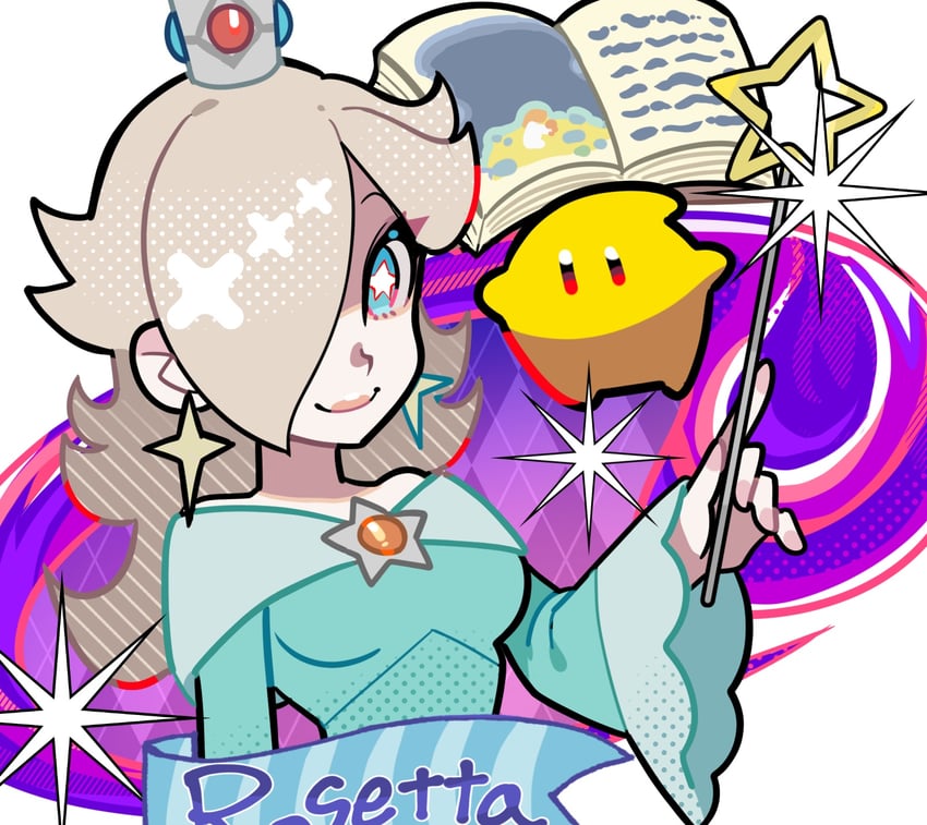 rosalina and luma (mario and 1 more) drawn by dancho_no_mori