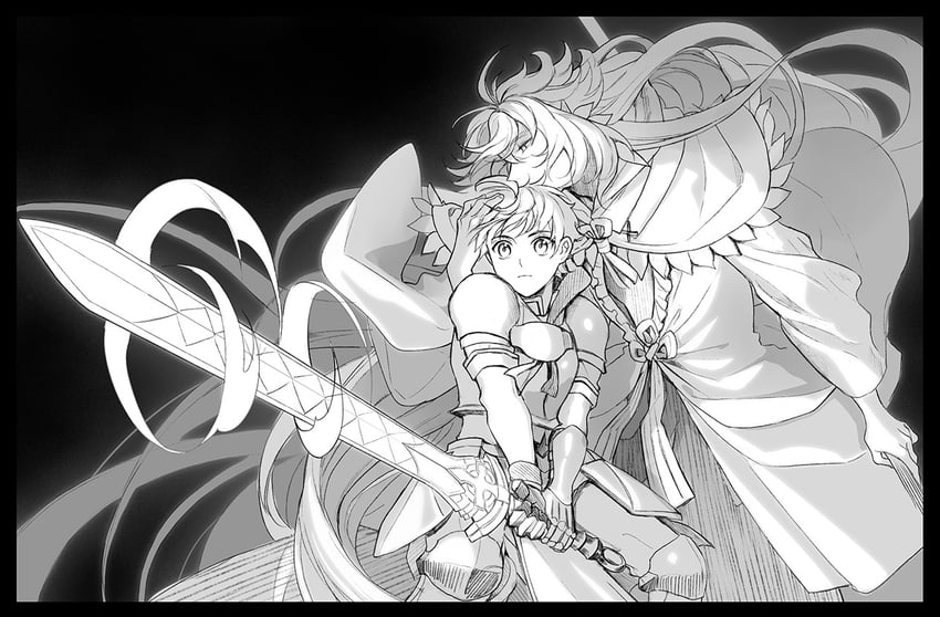 merlin and arthur pendragon (fate and 1 more) drawn by jowell_she