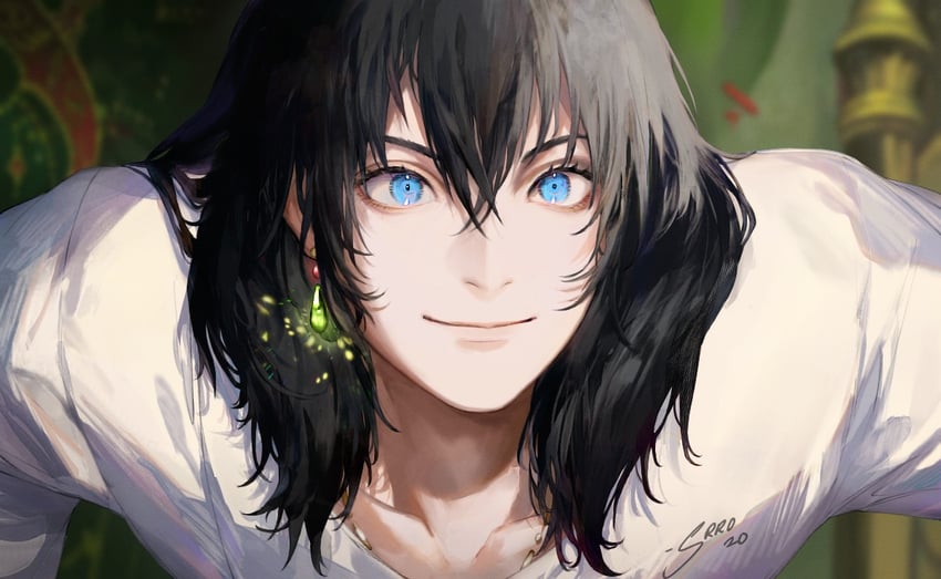 howl pendragon (howl no ugoku shiro) drawn by srro_yo