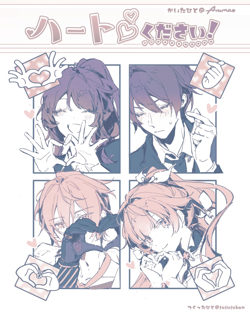 vy1, vy2, 66, kobushi kiku, vy t-01, and 1 more (vocaloid and 1 more) drawn by wloop