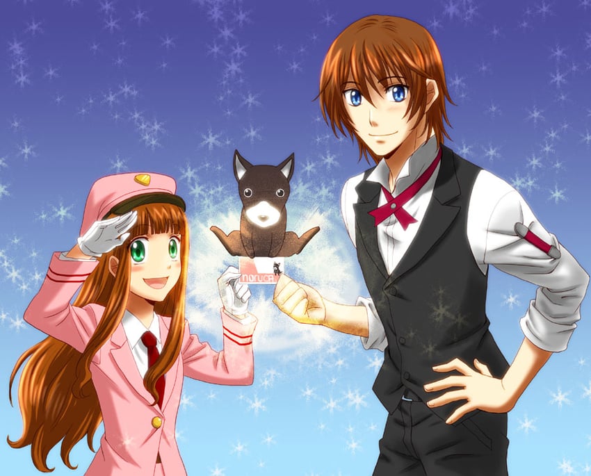 akari, tokugawa, and roppongi fumi (miracle train oedo-sen e youkoso) drawn by kiropin
