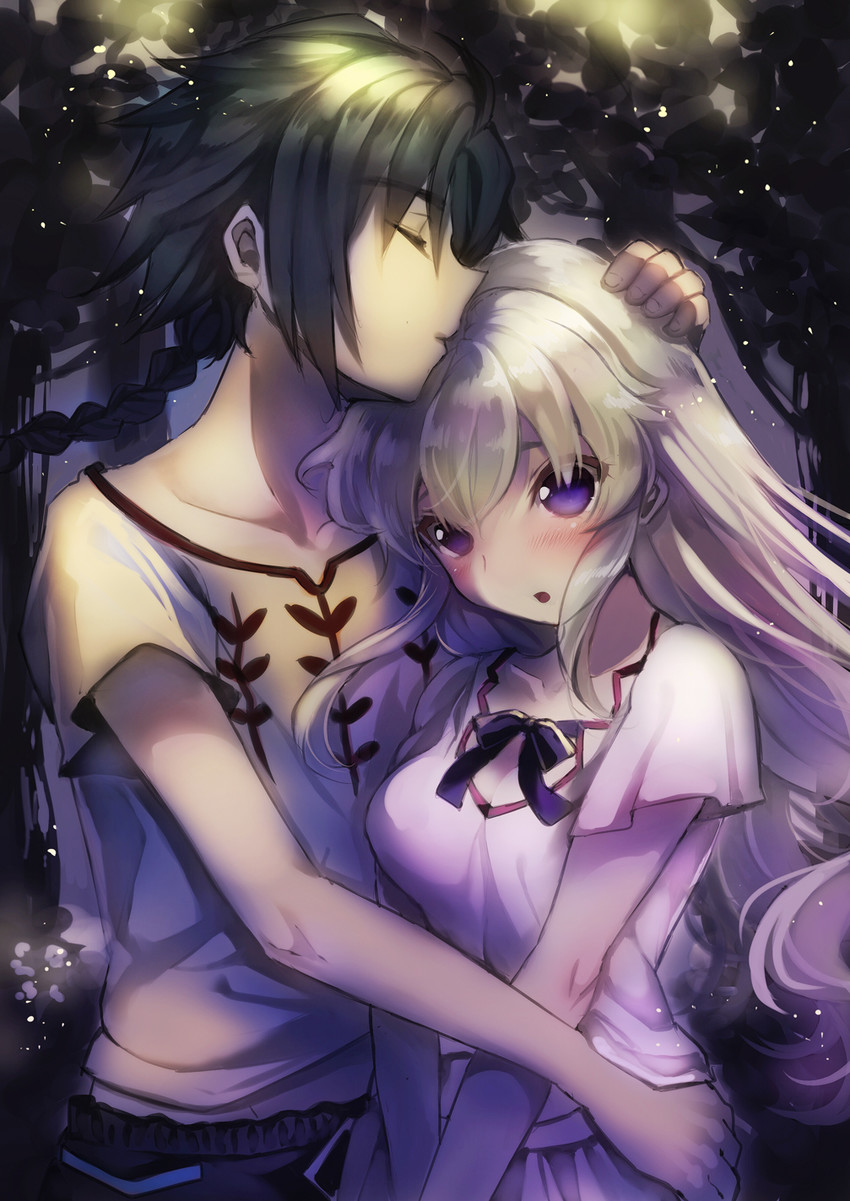 leila malcal and hyuuga akito (code geass and 1 more) drawn by hikari_no