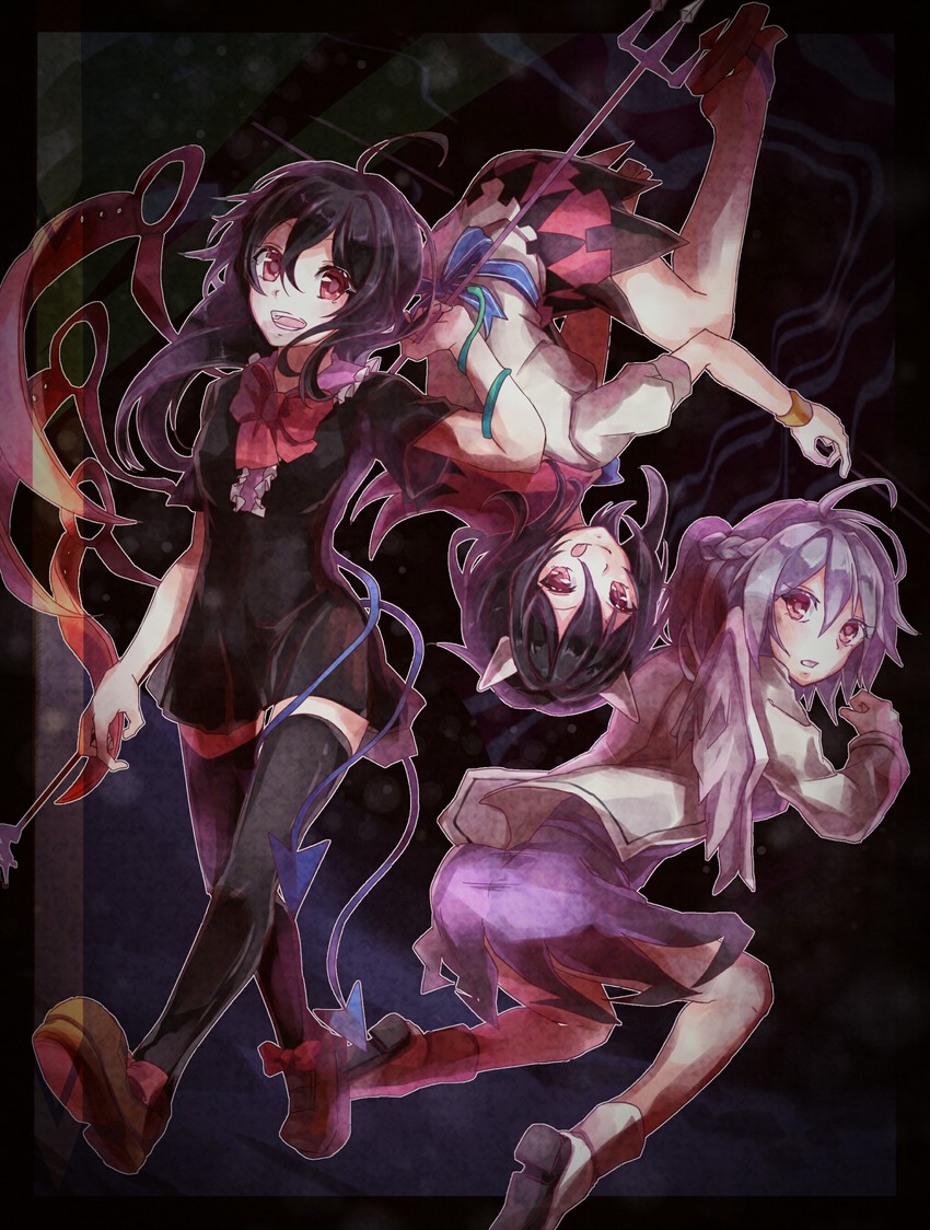 houjuu nue, kijin seija, and kishin sagume (touhou) drawn by shometsu-kei_no_teruru