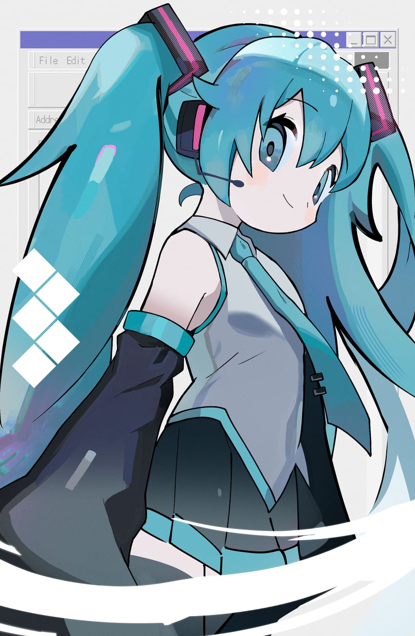 hatsune miku (vocaloid and 3 more) drawn by morizo_(morizoshop)