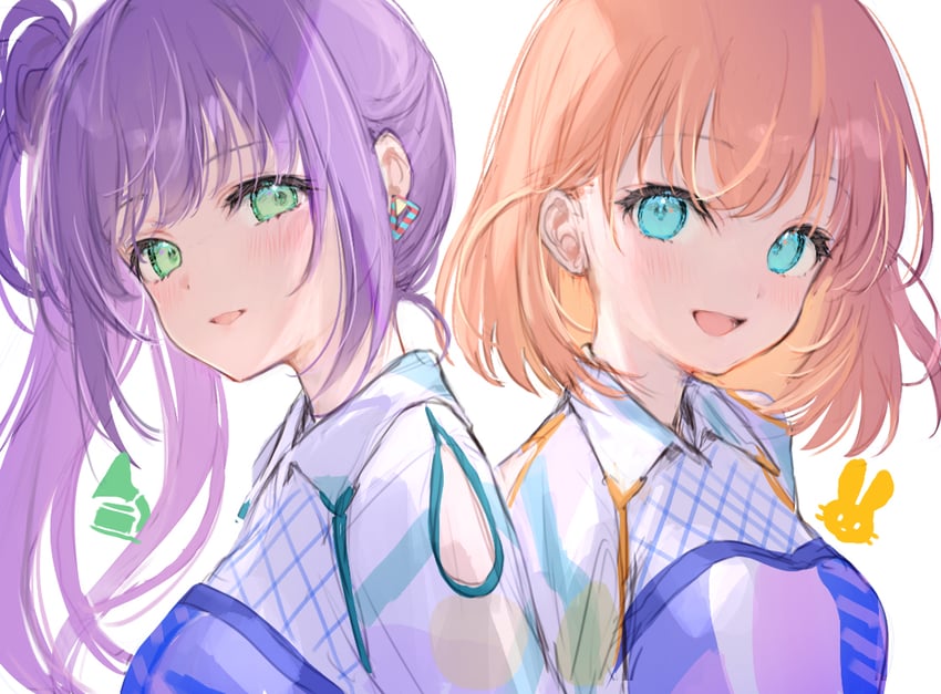 hinoshita kaho and otomune kozue (love live! and 1 more) drawn by mignon