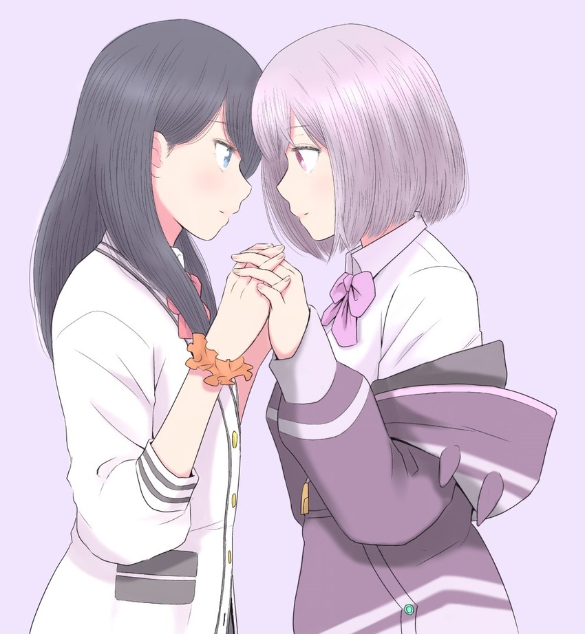 takarada rikka and shinjou akane (gridman universe and 1 more) drawn by fukushima_uichi