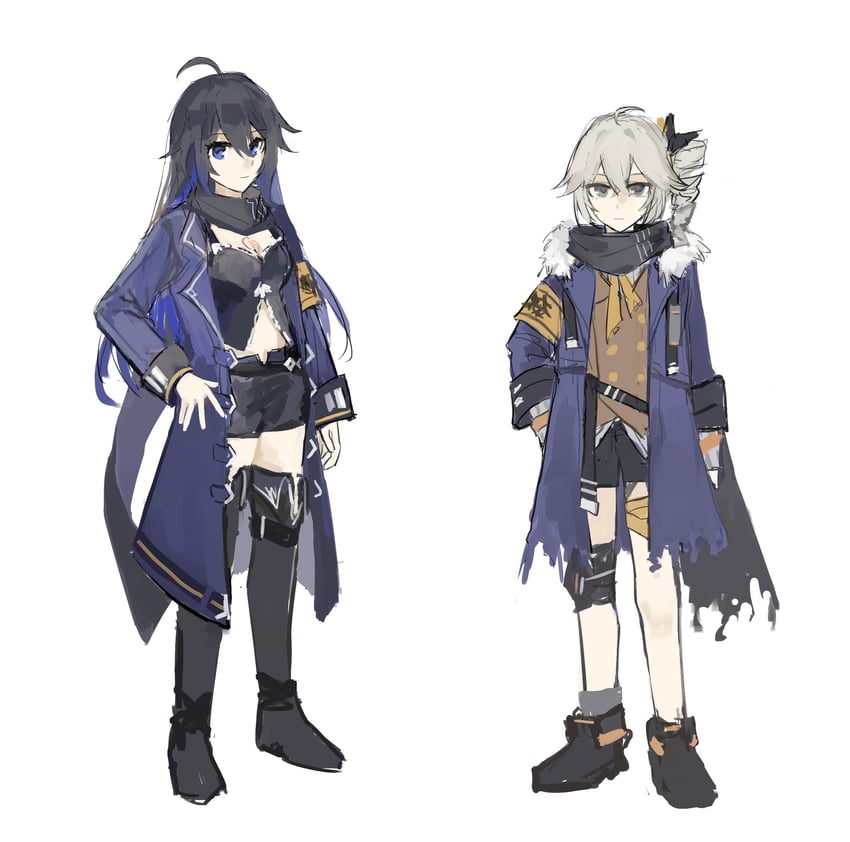 bronya zaychik and seele vollerei (honkai and 1 more) drawn by at_tart