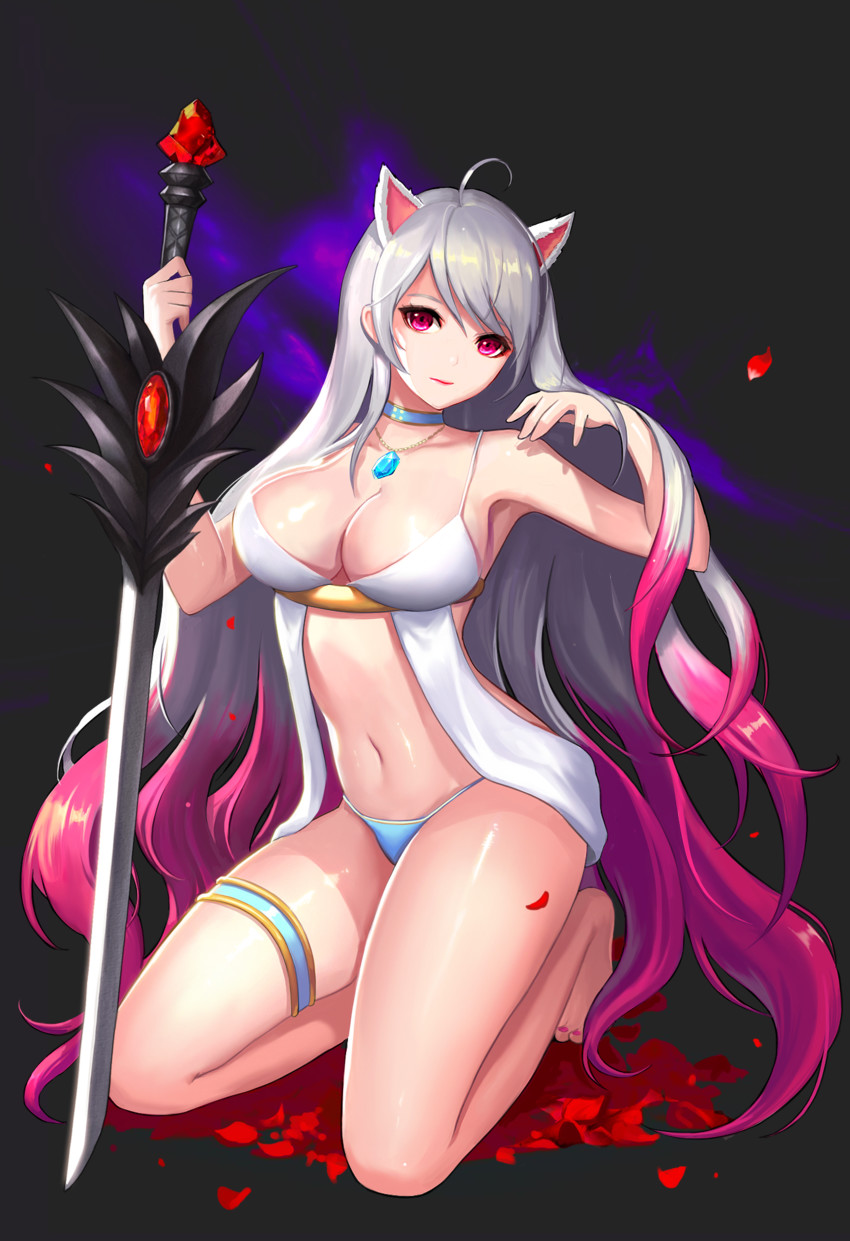 female slayer and sword master (dungeon and fighter) drawn by phonic