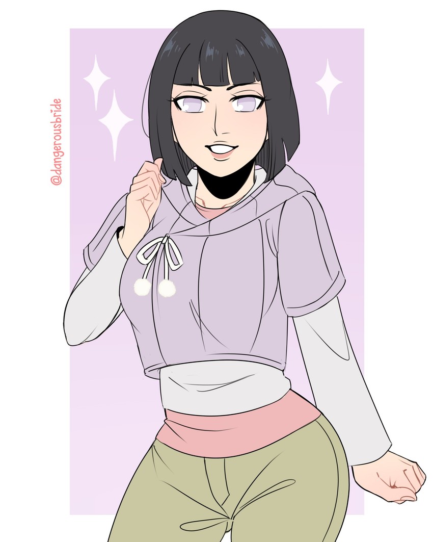 hyuuga hinata (naruto and 2 more) drawn by dangerousbride