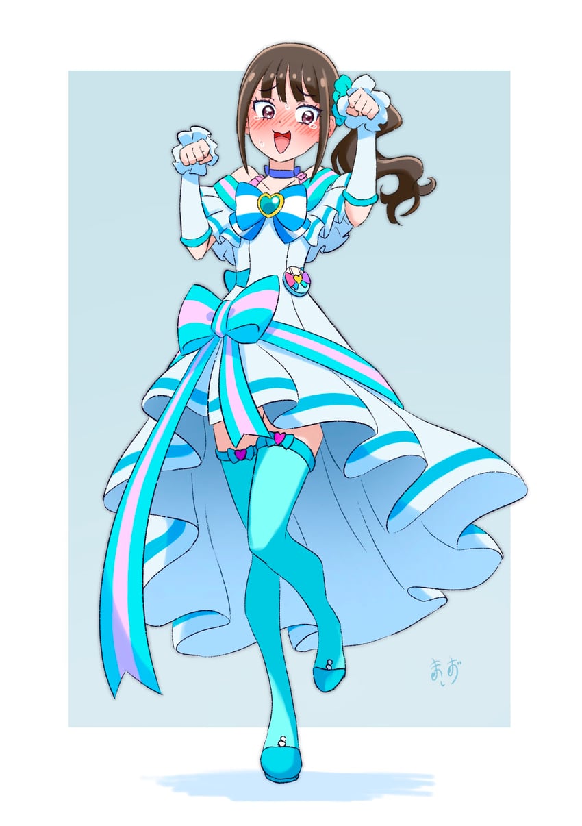 nekoyashiki mayu and cure lillian (precure and 1 more) drawn by zerolay